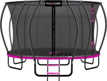 Батут THUNDER INSIDE ULTRA з внутрішньою сіткою 16 футів 490 см чорно-рожевий INSIDE-ULTRA-16FT-PINK фото