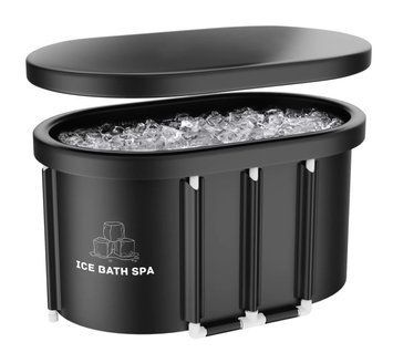 Овальна крижана ванна Ice Bath Spa з кришкою 120x70x70 см Льодовий басейн BS0024 фото