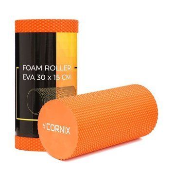 Масажний ролик Cornix EVA+ 30 x 15 см (валик, роллер) XR-0297 Orange 143241-2692 фото
