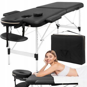 Масажний стіл складний 4FIZJO Massage Table Alu W60 Black (P-5907739318374) 147872-2692 фото