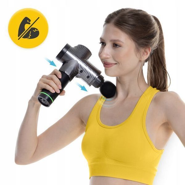 Ручний перкусійний масажер 4FIZJO Massage Gun Ultra Cool Edition 100 Вт масажний пістолет (P-5905973401470) P-5905973401470 фото