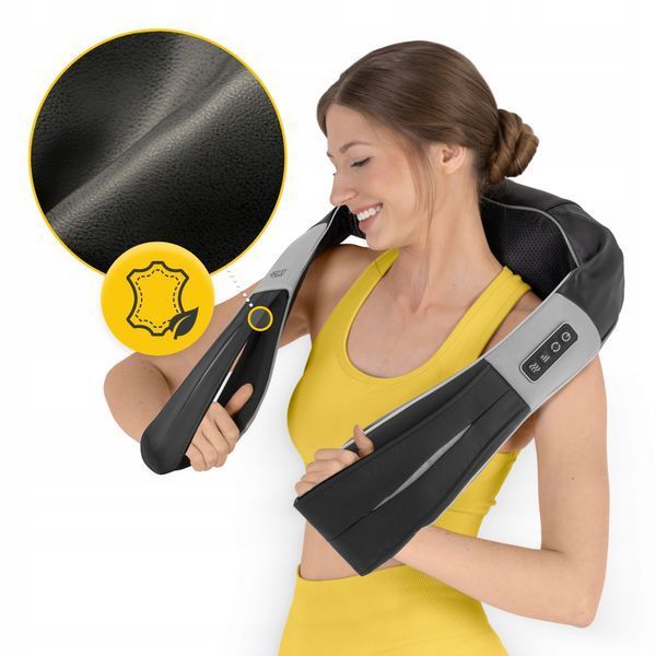 Накидка-масажер 4FIZJO Shiatsu Ultra+ для шиї та спини, акумуляторний Black/Grey (P-5907739319098) P-5907739319098 фото