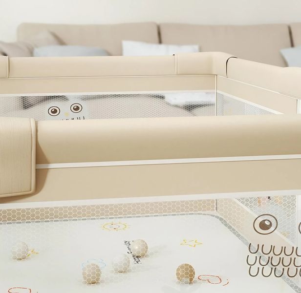 Дитячий манеж Terrio Hedgehog XL 180x200 см з двома ручками і 60 різнокольоровими м'ячами TQ-317XL фото