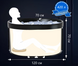 Овальна крижана ванна Ice Bath Spa з кришкою 120x70x70 см Льодовий басейн BS0024 фото 8