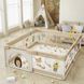 Дитячий манеж Terrio Hedgehog XL 180x200 см з двома ручками і 60 різнокольоровими м'ячами TQ-317XL фото 2