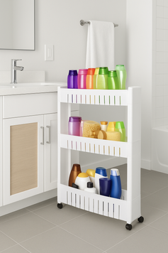 Етажерка Leobert Slim 3-рівнева на колесах 104764-1664 фото