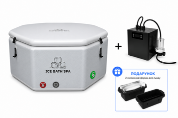 Надувна крижана ванна Ice Bath Spa Premium 200х65 см з професійним чилером охолодження води BS0027Set фото