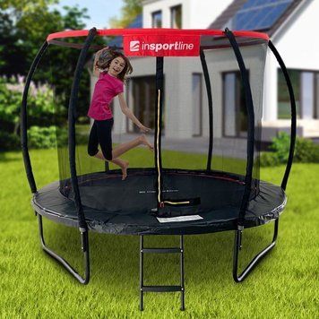 Батут Insportline Flea PRO 305 см з захисною сіткою та драбинкою 2843-10 фото