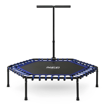 Батут для фітнесу Neo-Sport 1102 з поручнем 4 фути 127 см чорно-синій 5903890604332 фото