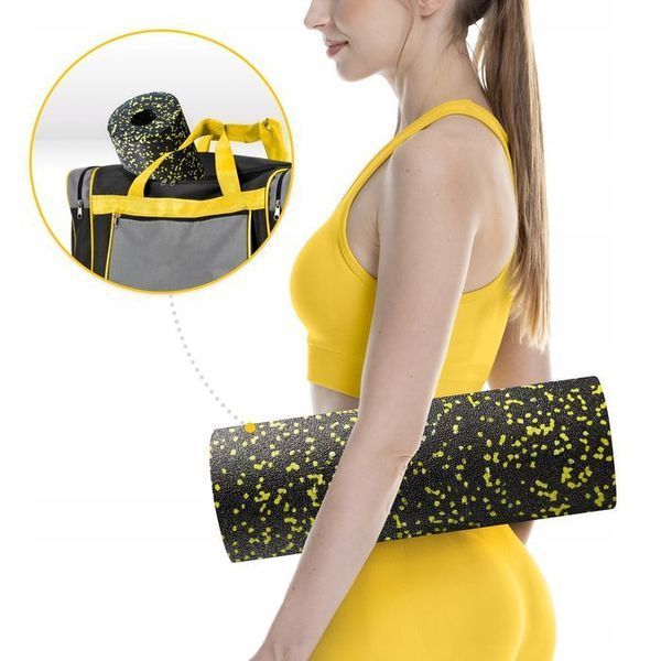 Масажний ролик 4FIZJO EPP PRO+ 45 x 14.5 см (валик, роллер) гладкий Black/Yellow (P-5907739310583) 144696-2692 фото