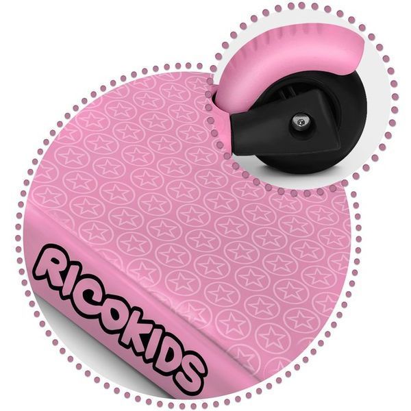 Самокат дитячий триколісний Ricokids Piko рожевий 765400 фото