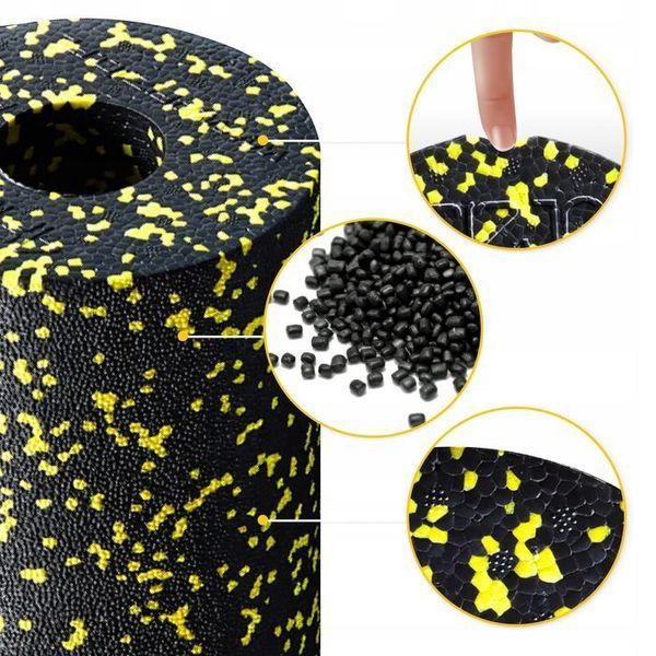 Масажний ролик 4FIZJO EPP PRO+ 45 x 14.5 см (валик, роллер) гладкий Black/Yellow (P-5907739310583) 144696-2692 фото