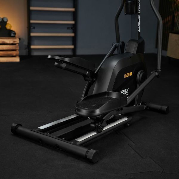 Орбітрек Trex Sport TX-700CT Steel магнітний для дому, 14 кг маховик, 14 рівнів опору, чорний 5902308237735 фото