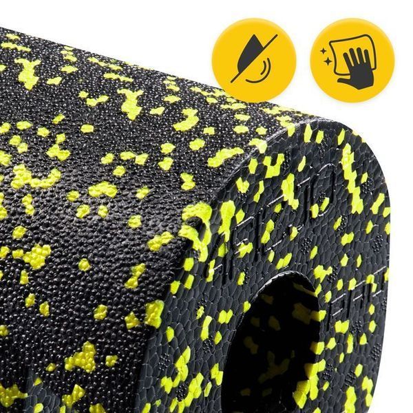 Масажний ролик 4FIZJO EPP PRO+ 45 x 14.5 см (валик, роллер) гладкий Black/Yellow (P-5907739310583) 144696-2692 фото