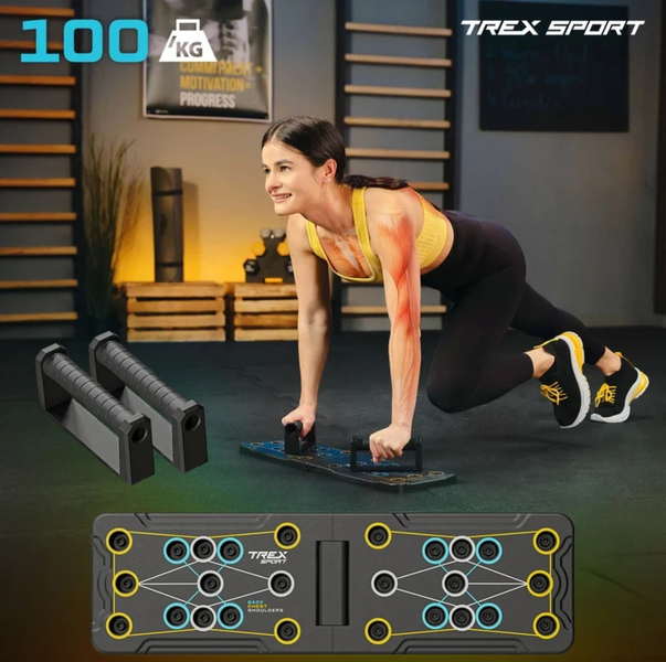 Дошка для віджимань Trex Sport TX-010PUB 12в1 5902308233522 фото