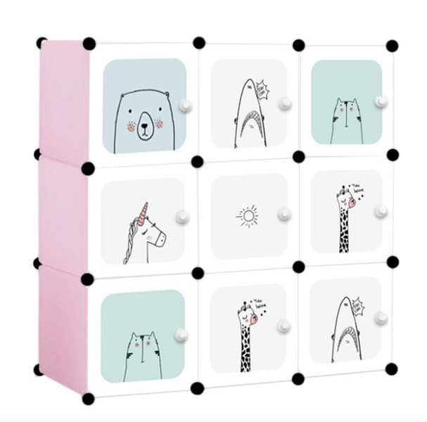 Модульна шафа-органайзер Leobert Kids для дитячих іграшок рожевий 143476-1664 фото