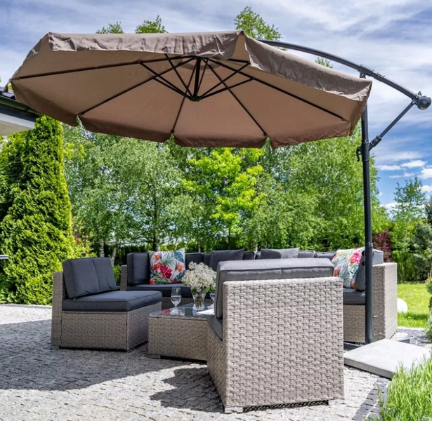 Парасоля садова кутова з нахилом Avko Garden AGU2014 коричневий 3м. 42570-3101 фото
