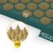 Килимок акупунктурний з валиком 4FIZJO Classic Mat XL Аплікатор Кузнєцова Navy Green/Gold (P-5907739313317) 147970-2692 фото 10