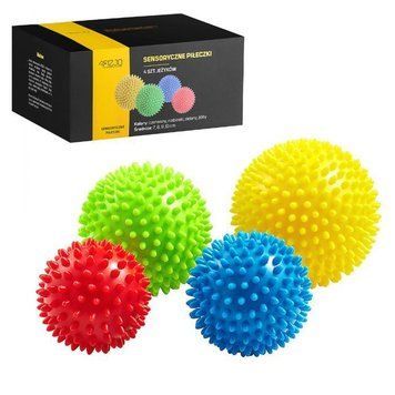 Масажні м'ячі з шипами 4FIZJO Spike Balls 4 шт (P-5907739310514) 144698-2692 фото