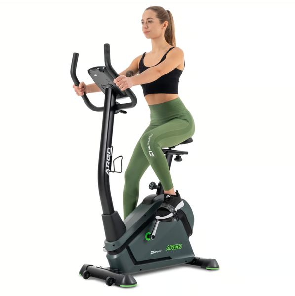 Велотренажер Hop-Sport HS-120H Argo чорно-зелений 5902308229365 фото