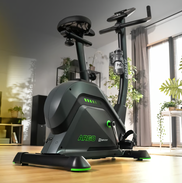 Велотренажер Hop-Sport HS-120H Argo чорно-зелений 5902308229365 фото