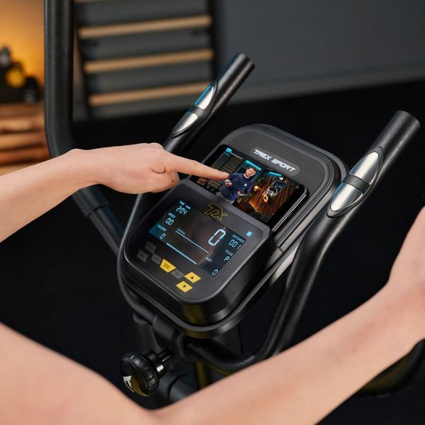 Орбітрек Trex Sport TX-700ECT Stark електромагнітний для дому, 32 рівні навантаження, маховик 14кг, чорний 5902308237575 фото