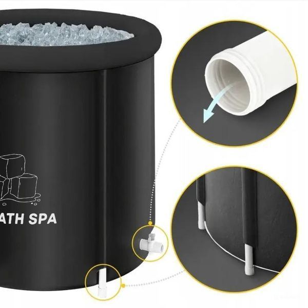 Круглий каркасний басейн "Ice Bath Spa" для крижаної ванни 80 х 80 см 104068-163765 фото