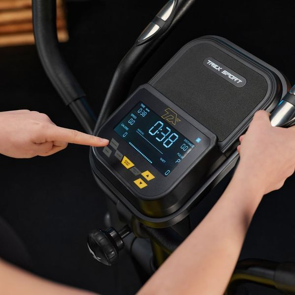 Орбітрек Trex Sport TX-700ECT Stark електромагнітний для дому, 32 рівні навантаження, маховик 14кг, чорний 5902308237575 фото