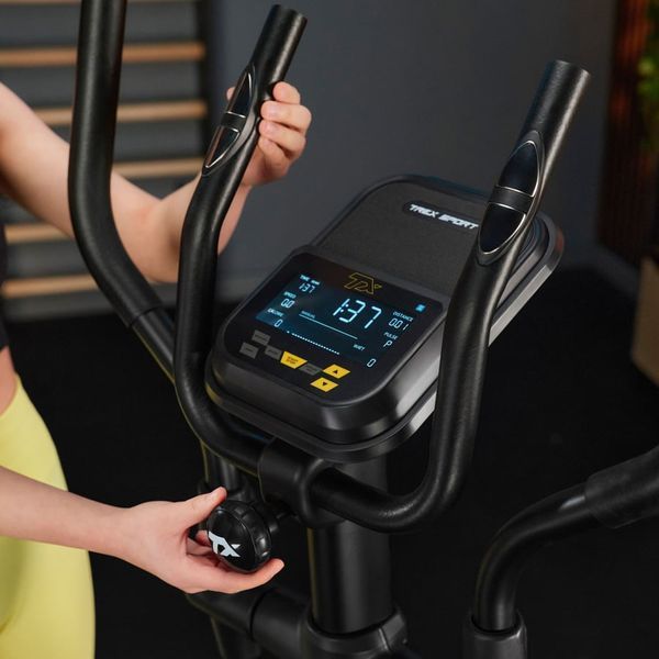 Орбітрек Trex Sport TX-700ECT Stark електромагнітний для дому, 32 рівні навантаження, маховик 14кг, чорний 5902308237575 фото