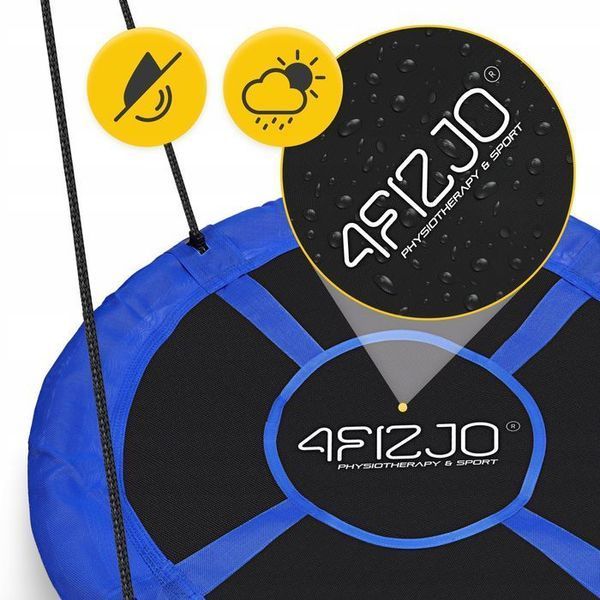 Гойдалка-гніздо кругла 4FIZJO XL 110 см Black/Blue (P-5907739316677) P-5907739316677 фото
