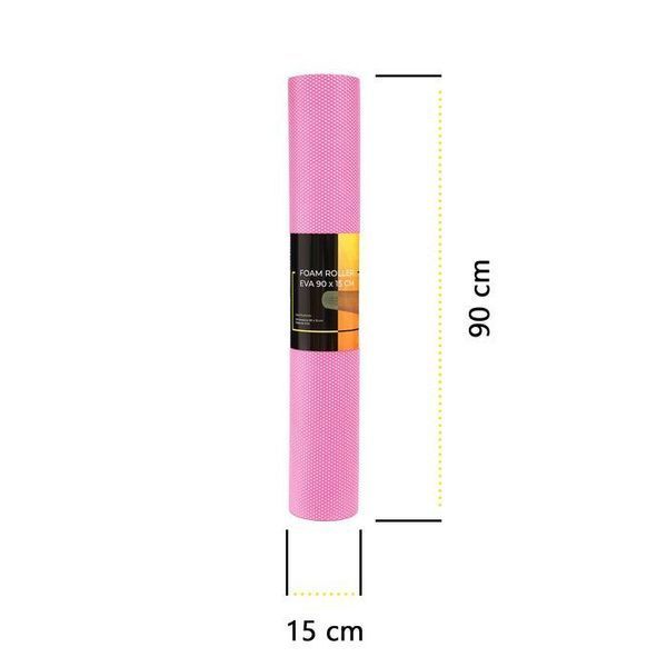 Масажний ролик Cornix EVA+ 90 x 15 см (валик, роллер) XR-0313 Pink 143256-2692 фото