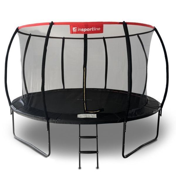 Батут Insportline Flea PRO 430 см з захисною сіткою та драбинкою 2845-10 фото