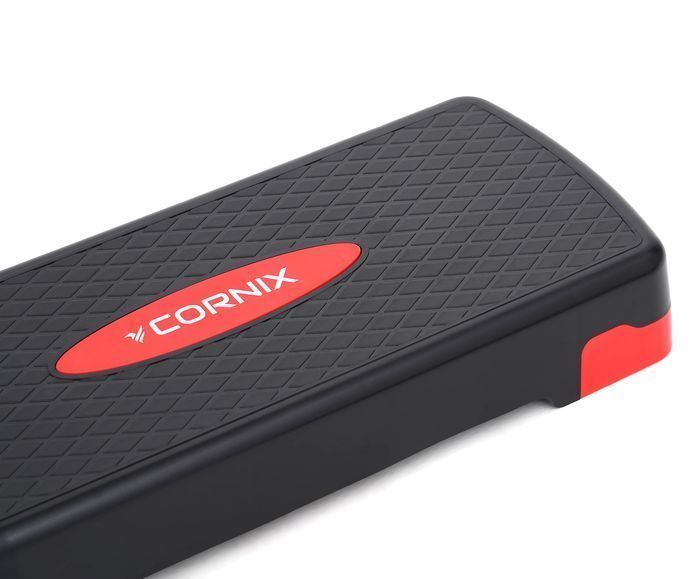 Степ-платформа 2-ступінчаста Cornix 68 х 28 х 10-15 см XR-0190 Black/Red XR-0190 фото