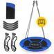 Гойдалка-гніздо кругла 4FIZJO XL 110 см Black/Blue (P-5907739316677) P-5907739316677 фото 8