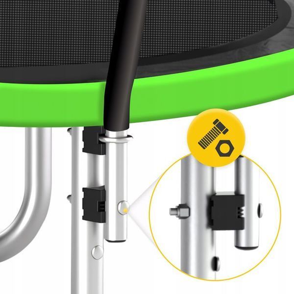 Батут із внутрішньою сіткою 4FIZJO PRO 10FT 312 см Black/Green (P-5907739314178) 154196-2692 фото