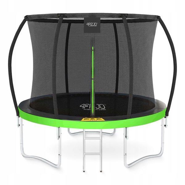 Батут із внутрішньою сіткою 4FIZJO PRO 8FT 252 см Black/Green (P-5907739314161) 149530-2692 фото