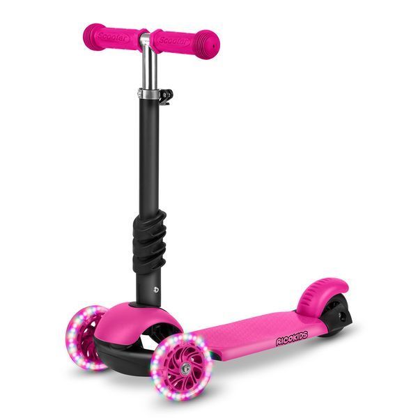 Самокат дитячий триколісний Ricokids Buggy рожевий 765300 фото