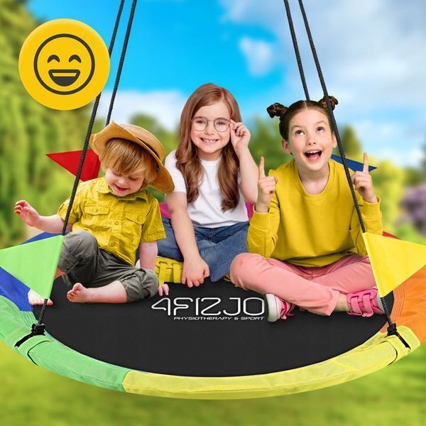 Гойдалка-гніздо кругла 4FIZJO XXL 120 см Mix (P-5907739316660) P-5907739316660 фото