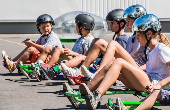 Самокат-каталка Ezyroller Classic, чорно-синій 148251-1888 фото