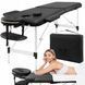 Масажний стіл складний 4FIZJO Massage Table Alu W70 Black (P-5907739318398) P-5907739318398 фото 1
