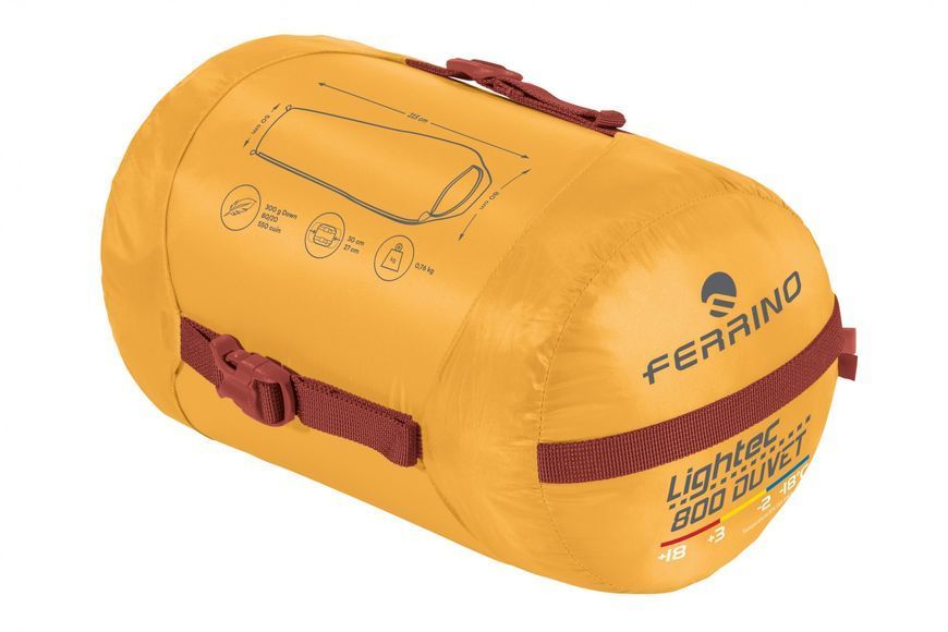 Спальний мішок Ferrino Lightec 800 Duvet RDS Down -2&deg;C Yellow (86700QGG) 931760 фото