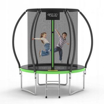 Батут із внутрішньою сіткою 4FIZJO PRO 6FT 183 см Black/Green (P-5907739319234) 154197-2692 фото