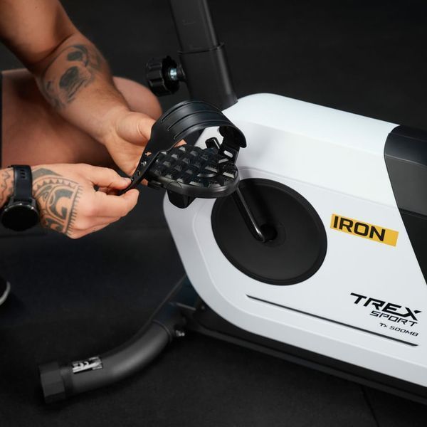 Велотренажер магнітний Trex Sport TX-500MB IRON з Bluetooth і FitShow, 14 рівнів навантаження, білий 5902308237728 фото