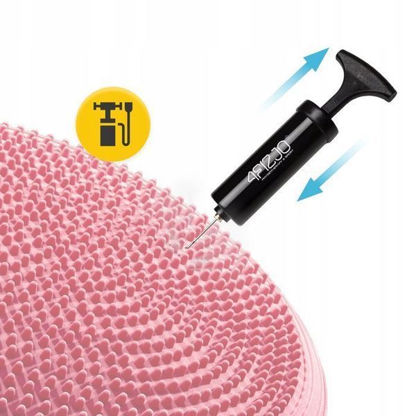 Балансувальна подушка-диск 4FIZJO MED+ 33 см сенсомоторна, масажна Pink (P-5907739313829) P-5907739313829 фото
