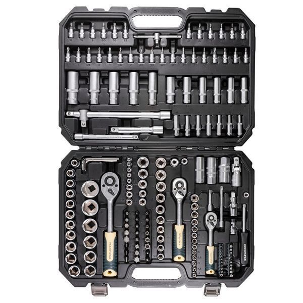 Набір інструментів 172пр. 1/2", 1/4", 3/8" (6гр.)(4-32мм) 46734 фото