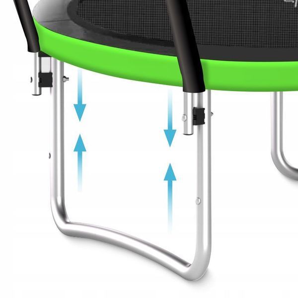 Батут із внутрішньою сіткою 4FIZJO PRO 6FT 183 см Black/Green (P-5907739319234) 154197-2692 фото