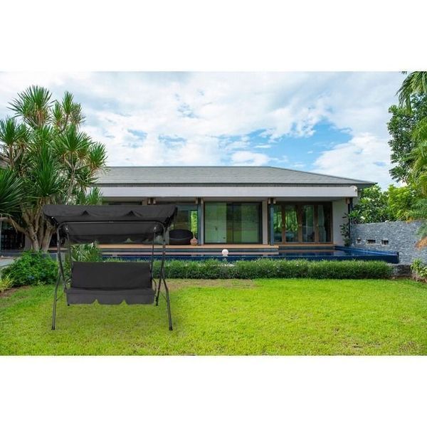 Гойдалка садова Bonro Relax графіт 16601-111055 фото