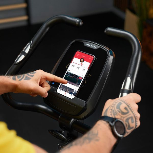 Велотренажер магнітний Trex Sport TX-500MB IRON з Bluetooth і FitShow, 14 рівнів навантаження, білий 5902308237728 фото