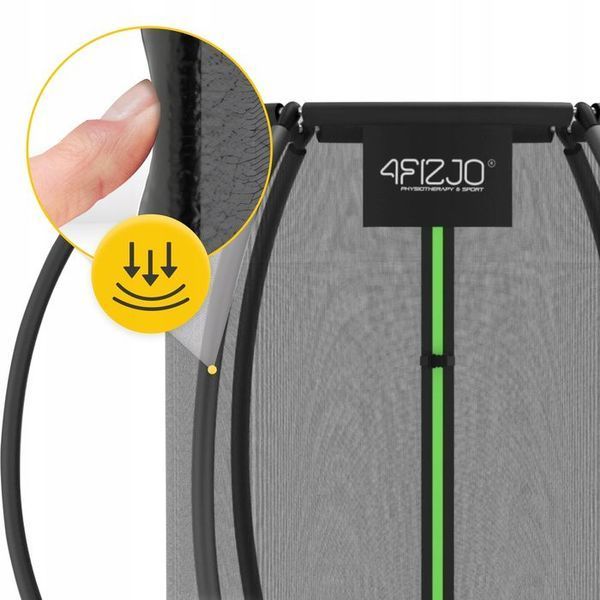 Батут із внутрішньою сіткою 4FIZJO PRO 6FT 183 см Black/Green (P-5907739319234) 154197-2692 фото