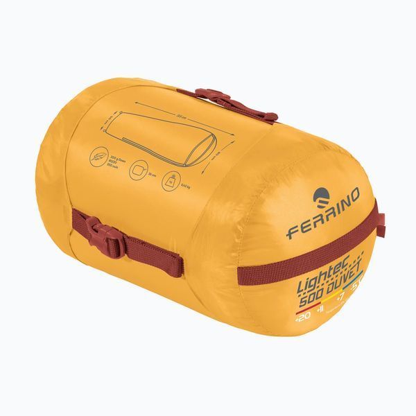 Спальний мішок Ferrino Lightec 500 Duvet RSD Down +7&deg;C Yellow (86699NGG) 931759 фото